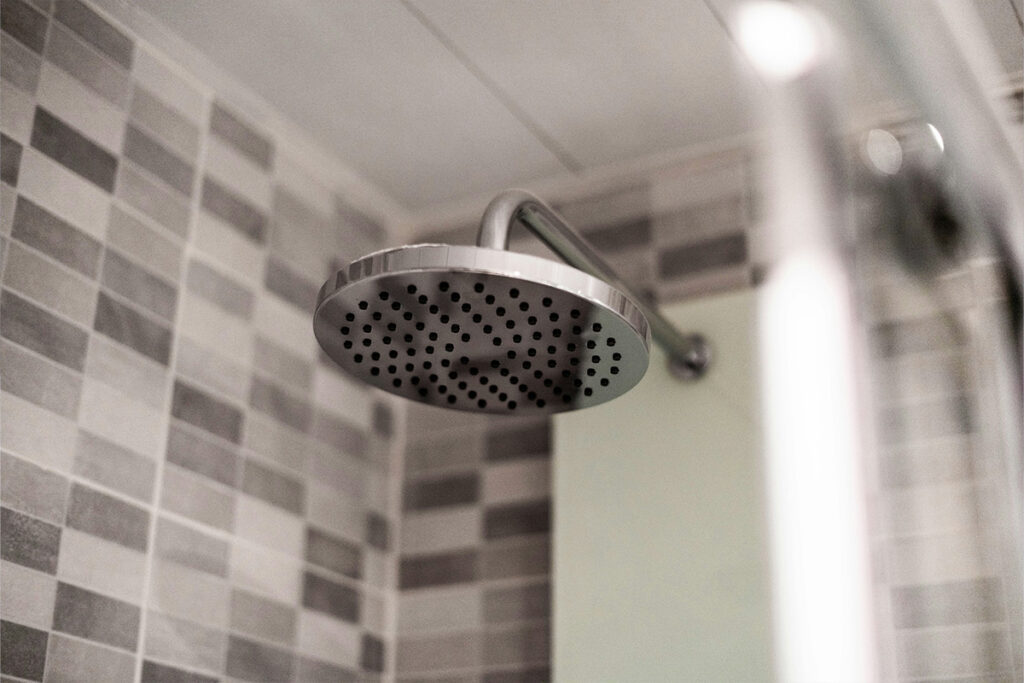 A WaterSense-labeled showerhead